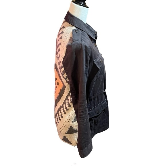 BLU PEPPER Womens Utility
Jacket Cinched Southwestern Design Size Small - Picture 4 of 10